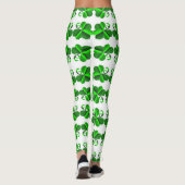 Leggings Jour de St Patrick. Élément de trèfle (Dos)