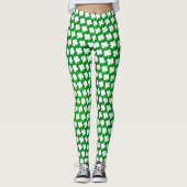 Leggings Jour de St Patricks de shamrock de trèfle de (Devant)