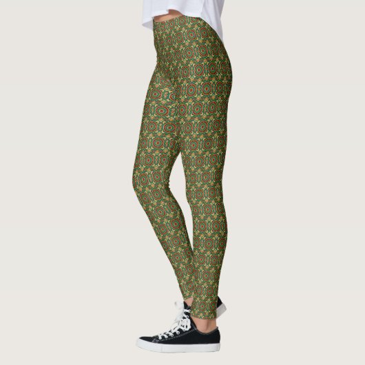 Leggings Jour Décoratif Rouge Vert Legs (Gauche)