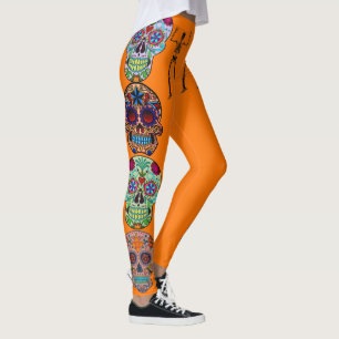 Leggings Jour des légendes du crâne de sucre du squelette