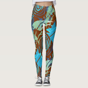 Leggings Jour des terres, Tortue de mer, Nettoyer l'océan