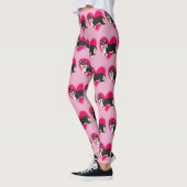 Leggings Jour des Valentines Corgi (Gauche)