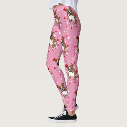 Leggings Jour des Valentines de Bulldog (Gauche)