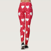 Leggings Jour des Véntines mignonnes Coeur rouge (Dos)