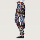 Leggings Jour Dia De Los Muertos De L'Halloween Morte (Gauche)