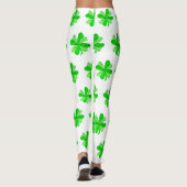 Leggings Jour du cool Green Irish Shamrock Clover Patricks (Dos)