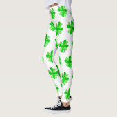 Leggings Jour du cool Green Irish Shamrock Clover Patricks (Gauche)