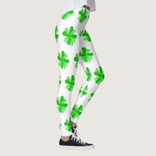 Leggings Jour du cool Green Irish Shamrock Clover Patricks