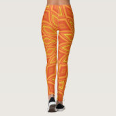 Leggings Jour ensoleillé LEGINGS Exercice Yoga Pants Orange (Dos)