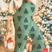 Leggings Jour férié de Noël vert Motif