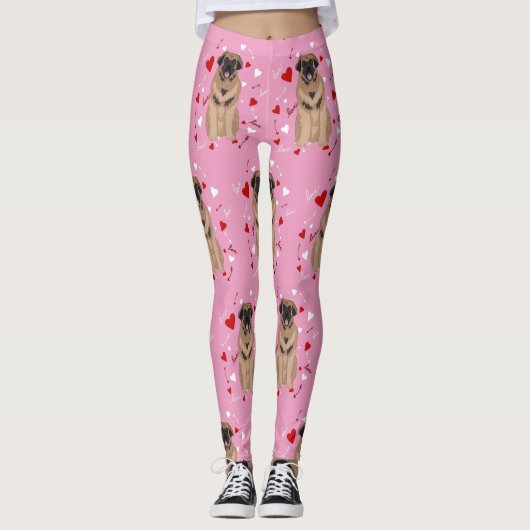 Leggings Jour Leonberger Valentines (Devant)