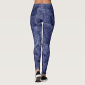 Leggings JOURNAL - Bleu (Dos)