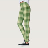 Leggings Journée de la Saint Patrick à Plaid Vert (Gauche)