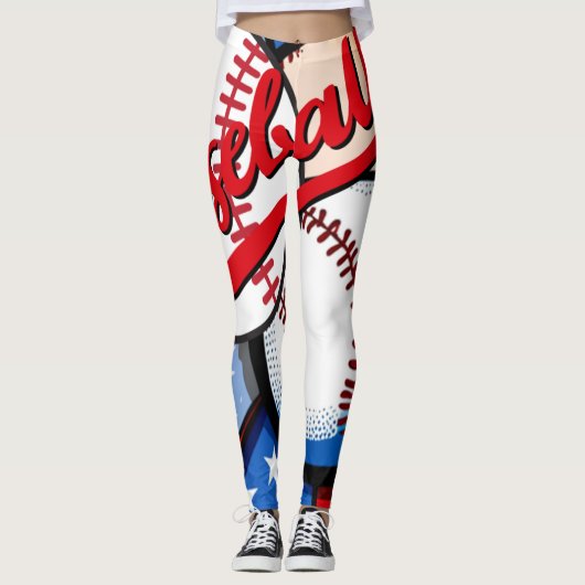 Leggings Jours de baseball (Devant)