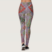 Leggings Joyau de Noël élégant Bling Jade violet Jade Gem (Dos)