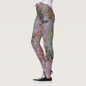 Leggings Joyau de Noël élégant Bling Jade violet Jade Gem (Gauche)