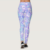 Leggings Joyau super Tone Retro Boho Trippy Hippie Marbre (Dos)