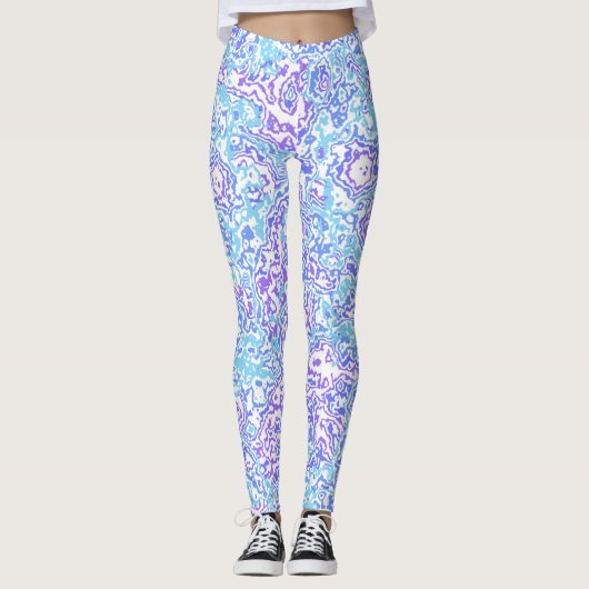 Leggings Joyau super Tone Retro Boho Trippy Hippie Marbre (Devant)