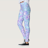 Leggings Joyau super Tone Retro Boho Trippy Hippie Marbre (Gauche)