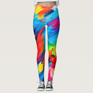 Leggings Joyeuse peinture couleur explosion
