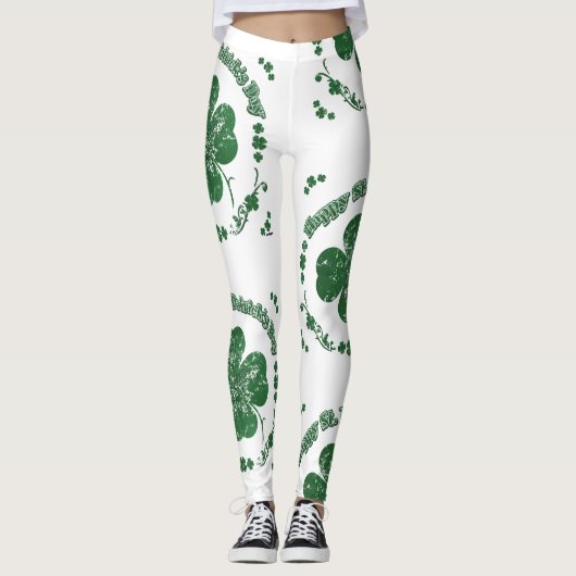 Leggings Joyeuse Saint Patrick de vintage (Devant)