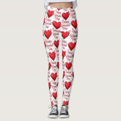 Leggings Joyeuse Saint-Valentin (Devant)