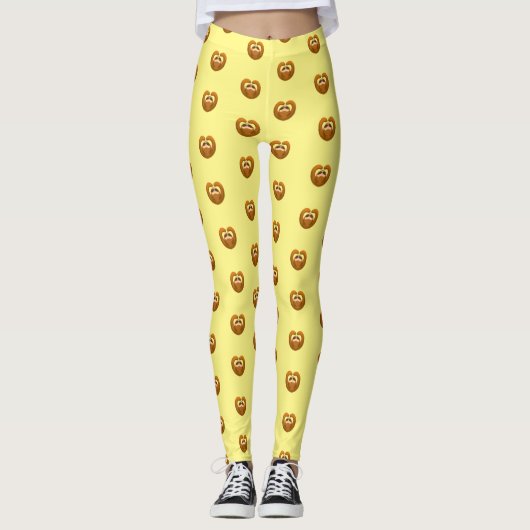 Leggings Joyeuse Sloth Raisonnée Armoiries Coeur Aimer Anim (Devant)