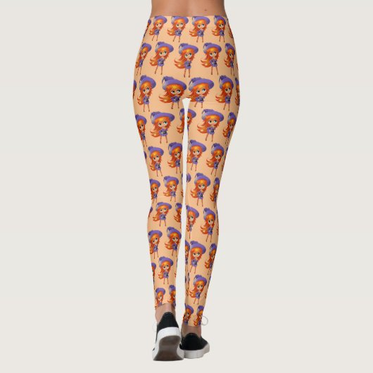 Leggings Joyeuse sorcière Éffrayante Halloween (Dos)