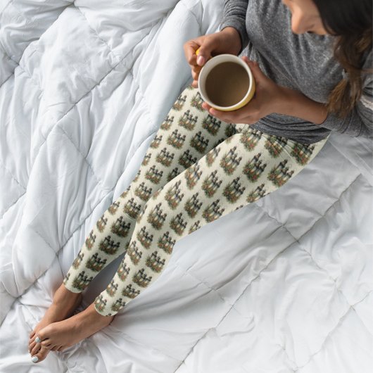 Leggings Joyeuses fêtes Lanternes d'hiver