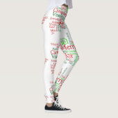 Leggings Joyeuses jambes des femmes de Noël (Droite)