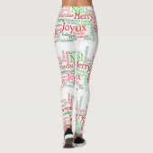 Leggings Joyeuses jambes des femmes de Noël (Dos)