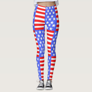 Leggings Joyeux anniversaire de l'Amérique, fête de l'indép