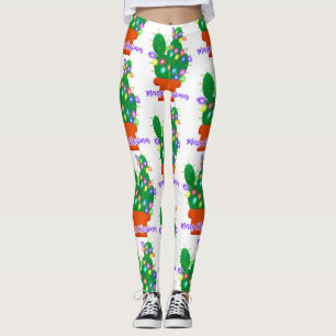 Leggings joyeux cactus de noël
