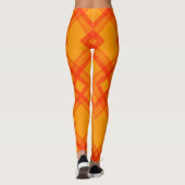 Leggings Joyeux Chèques Rouge & Jaune/Orange (Dos)