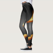 Leggings Joyeux Citrouille Éffrayant Halloween (Gauche)