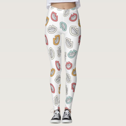 Leggings Joyeux Doodle Laugh (Devant)