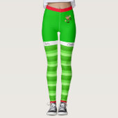 Leggings Joyeux elfes de Noël (Devant)