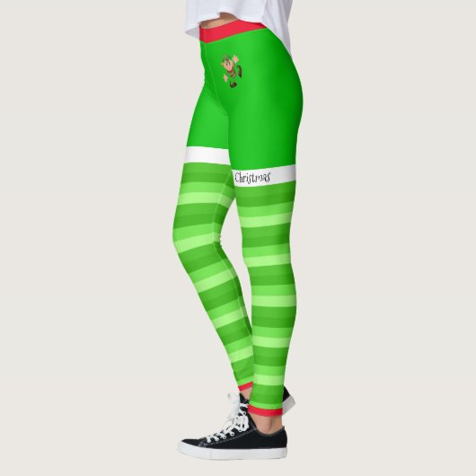 Leggings Joyeux elfes de Noël (Gauche)