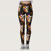 Leggings Joyeux enfants d'Halloween en costumes (Devant)