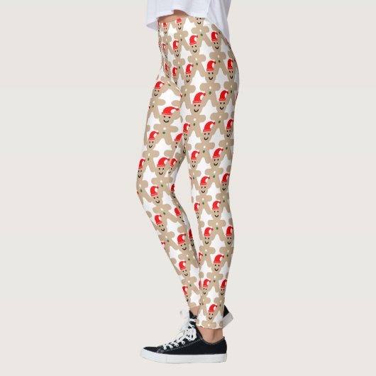 Leggings Joyeux Ginger Pread Man Noël (Gauche)