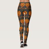 Leggings Joyeux Halloween | CITROUILLE | maïs-bonbons (Dos)