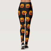 Leggings Joyeux Halloween Jack O Lanterns Parti Citrouille (Dos)