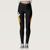 Leggings Joyeux Halloween Jack O Lanterns Parti Citrouille (Devant)