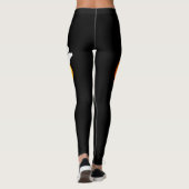 Leggings Joyeux Halloween Jack O Lanterns Parti Citrouille (Dos)
