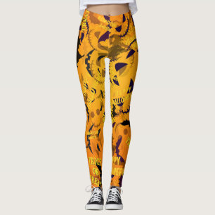 Leggings Joyeux Halloween   Trick Ou Treat Ultra-stretch