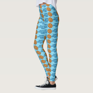 Leggings Joyeux Jours de Challah Blue Chanukah Hanoukka Hol