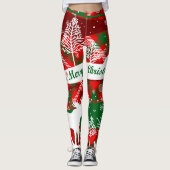 Leggings Joyeux legs de Noël (Devant)