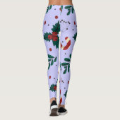 Leggings Joyeux Motif Abstrait de Noël (Dos)