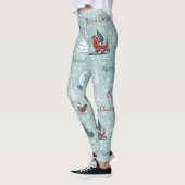 Leggings Joyeux motif de Noël (Gauche)