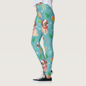 Leggings Joyeux Motif de Noël Carlin (Gauche)
